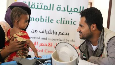 The Emirates Red Crescent's mobile clinic provided healthcare services to 543 people of all ages in July in the Hadramawt governorate, eastern Yemen. All photos: Wam