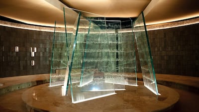 The Pavilion of Honour contains the names of each of the UAE’s Heroes since the country’s unification in 1971. Each name is displayed on an illuminated panel made from aluminium reclaimed from Armed Forces vehicles.