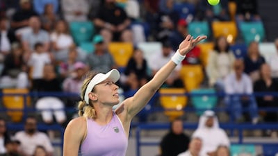 Ekaterina Alexandrova serves to Sara Bejlek.