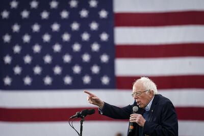 Democratic presidential candidate Senator Bernie Sanders during a campaign rally on February 23, 2020 in Austin, Texas. Drew Angerer / Getty Images/ AFP