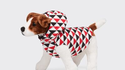 Re-Nylon quilted dog coat with hood, Dh2,754 ($749), Prada. Photo: Prada