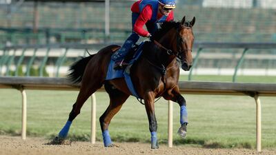 American Pharoah will be attempting what no horse has accomplished since 1978 and capture the Kentucky Derby, Preakness and Belmont crowns on Saturday. Andy Lyons / AFP