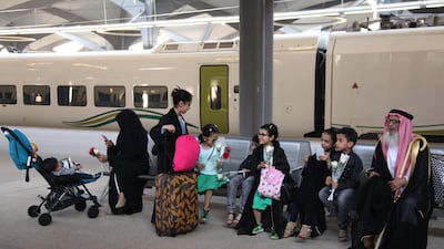 The new link will slash the travel time Makkah and Madinah from several hours to about 120 minutes, transport officials said. AFP