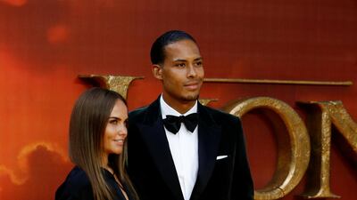 Virgil Van Dijk and Rike Nooitgedagt attend the premiere of Disney's 'The Lion King' in London's Leicester Square on July 14, 2019. Getty Images