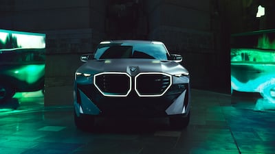 Concealed within the XM’s bodywork is a muscle-bound power train that pairs a brand-new twin-turbo V8 with a supplementary electric motor.