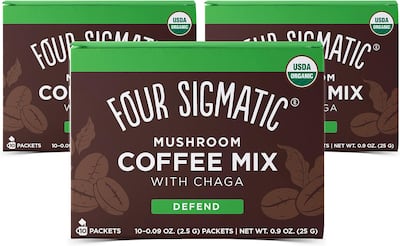 Always check the nutritional content of store-bought mushroom coffee. Photo: Amazon