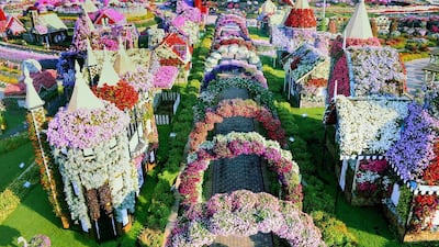 Dubai Miracle Garden closes for the season on May 15. Courtesy Dubai Miracle Garden
