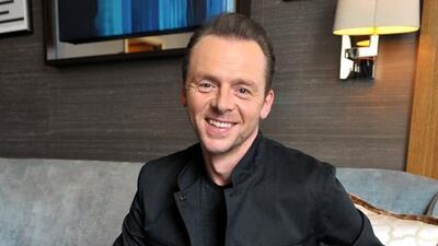 Simon Pegg pose for a portrait session at the Corinthia Hotel in London on Saturday, May 6, 2013. Simon Pegg starred in the latest release of the Star Trek film franchise: Into Darkness. Richard Chambury /Invision / AP