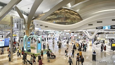 Zayed International Airport in Abu Dhabi. Its operator is planning high-tech solutions to cut queues. Shutterstock