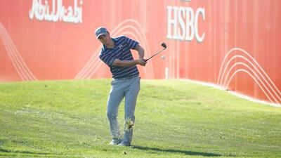 Jordan Spieth of the United States plays a pitch shot during a practice round before the start of the Abu Dhabi HSBC Golf Championship at Abu Dhabi Golf Club on January 19, 2016 in Abu Dhabi, United Arab Emirates. Scott Halleran/Getty Images