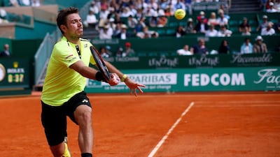 Stan Wawrinka of Switzerland plays a shot to Philipp Kohlschreiber of Germany. Eric Gaillard / Reuters