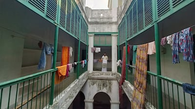 Kalikant Dubey, 38, is the main person who assesses the condition of a person before allowing them entry at the shelter. He then takes care of the person, including praying for them every day. Photo: Taniya Dutta for The National