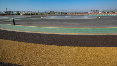 The helicopter terminal at Expo 2020 Dubai. Victor Besa/The National.