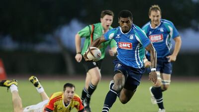 Rob Buaserau of Abu Dhabi is too fast for his opponents. Francois Nel / Getty Images
