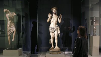 A sculpture of Christ made in Germany (1515-1520). Francois Guillot/AFP