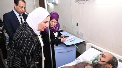 At least 55 people were taken to hospital in 30 ambulances after they were injured in the blaze. Photo: MOSS