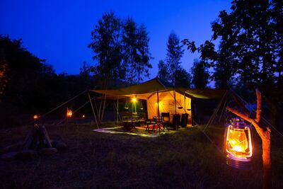 One of Kaafila's luxury camps in central India.