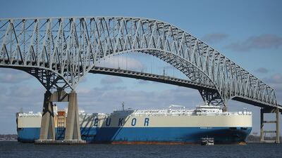 The Francis Scott Key Bridge was the world's third-longest continuous truss bridge. Getty Images