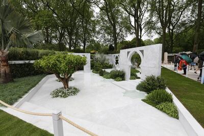 The Beauty of Islam garden, which won a silver-gilt medal at the Chelsea Flower Show in London in 2015, was created in honour of UAE Founding Father, the late Sheikh Zayed bin Sultan Al Nahyan. Stephen Lock for The National