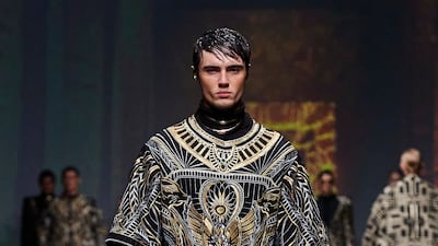 Pieces arrived decorated with art deco lines and Egyptian-style patterning.