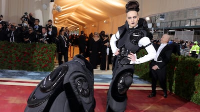 US theatre producer Jordan Roth arrives at the Met Gala. Reuters