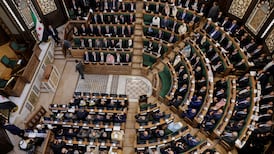 Members of Syria's newly formed People's Assembly at the body's inaugural session. Reuters