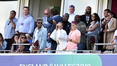 Rihanna in the stands during the match between West Indies and Sri Lanka at Emirates Riverside, Chester-Le-Street. Getty Images