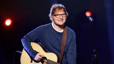 Sheeran has told fans via Instagram that he's had a bicycle injury and posted a photo of his arm in a cast, advising fans he may have to change some concert dates. AP Photo