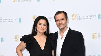 Shannon McIntosh and David Heyman attend the Bafta - EE British Academy Film Awards 2020 Nominees' Party at Kensington Palace on Saturday, February 1. Getty Images
