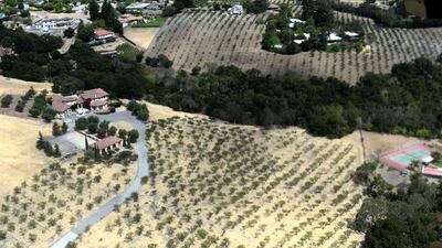A drought affected area near Los Altos Hills, California. Jewel Samad / AFP