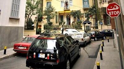 Parking is a nagging issue for drivers in Beirut. Joseph Eid / AFP