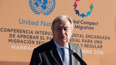 UN Secretary-General Antonio Guterres will arrive in Sweden for peace talks on Wednesday. EPA