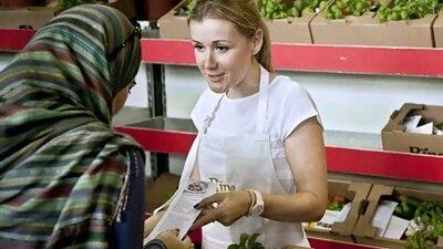 Becky Balderstone, the founder of Ripe, has launched a weekly food market on Saturdays at Dubai Garden Centre. Siddharth Siva for The National