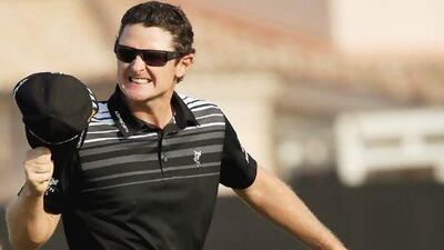 Justin Rose blazed a trail around the Earth Course yesterday, shooting a record 62 to finish 21-under par. Andrew Redington / Getty Images