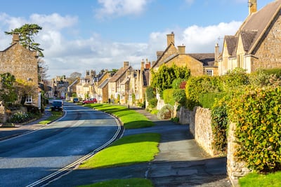 Broadway in Worcestershire is famed for its honey-coloured buildings. Alamy