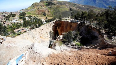 Officers are targeting illegal gold mining camps in Salpo. Mariana Bazo / Reuters