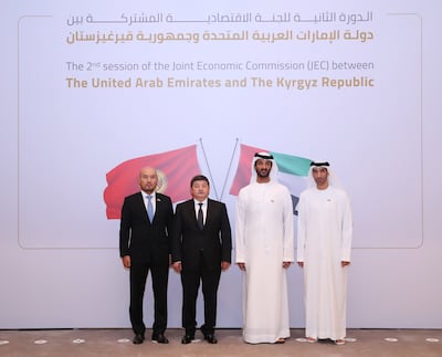 The volume of trade exchange between UAE and Kyrgyzstan reached Dh3.7 billion during the first nine months of 2022, with a growth rate of 66 per cent year-on-year. Photo: Ministry of Economy