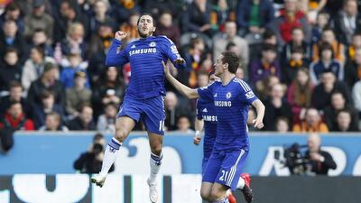 Chelsea's Eden Hazard has scored 18 goals and made 10 assists in 39 matches across all competitions for Jose Mourinho's club this year. Andrew Yates / Reuters