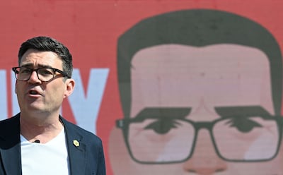 Greater Manchester Mayor Andy Burnham. AFP