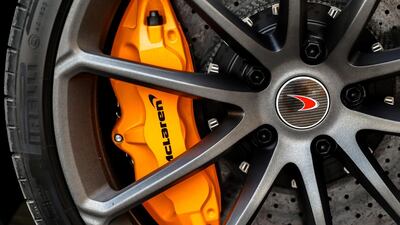 The car can hit 328kph – or 315km with the roof open. Victor Besa / The National