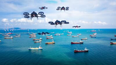 Abu Dhabi is to host a competition with a $3 million prize pot that challenges engineers to design a system of unmanned vehicles to autonomously search a group of ships to identify a rogue actor. Photo: Aspire.