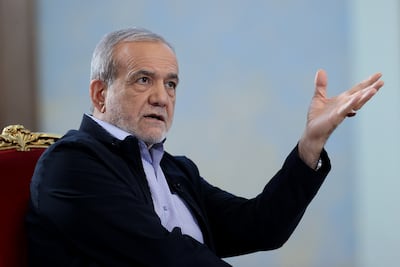 Iranian President Masoud Pezeshkian has spearheaded efforts to shore up the economic front in Iran. EPA