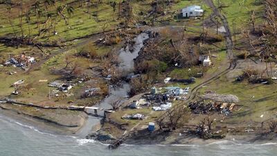 A remote Fijian village is photographed from the air during a surveillance flight conducted by the New Zealand Defence Force. NZ Defence Force / Handout via Reuters