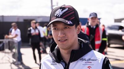 Chinese driver Guanyu Zhou of Alfa Romeo. EPA