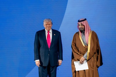 US President Donald Trump met Saudi Arabia's Crown Prince Mohammed bin Salman in Washington. Bloomberg