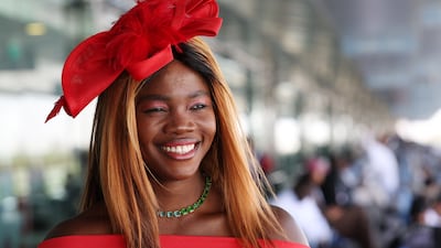 Dubai World Cup attendee Ifeoluwa Adebayo. Chris Whiteoak / The National