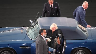 Prince Charles and his wife Camilla arrive at the Opening Ceremony. EPA
