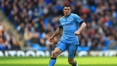 Manchester City midfielder James Milner in action during the Premier League match against Crystal Palace on December 20, 2014, at Etihad Stadium in Manchester, England. Philip Oldham / Sportimage