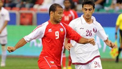 Ahmed Ali, left, and the UAE Under 23 team hope to repeat as champions in the Gulf Cup.