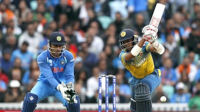 Sri Lanka's Kusal Mendis attacked the spinners to disrupt India's plans to stifle them and put pressure in the huge run chase. Kirsty Wigglesworth / AP Photo